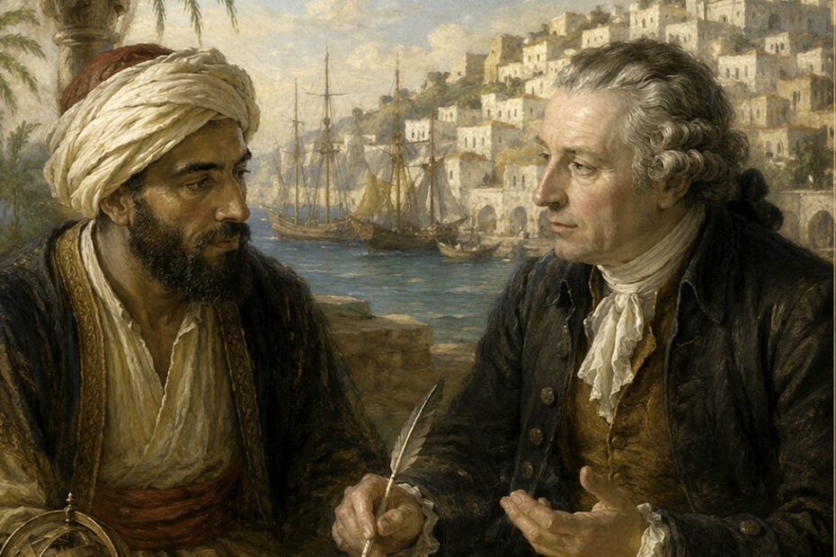 Représentation imaginaire de Martinès de Pasqually et du manuscrit d'alger