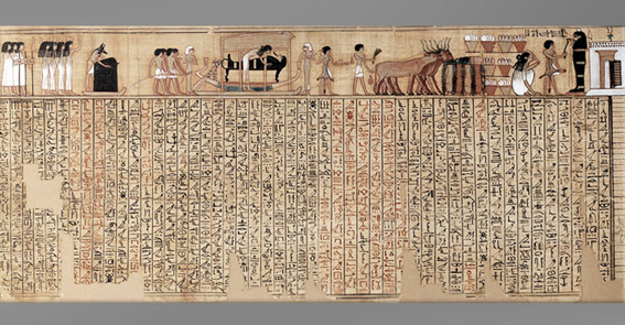 Papyrus funeraire du scribe Nebqed Le livre des morts